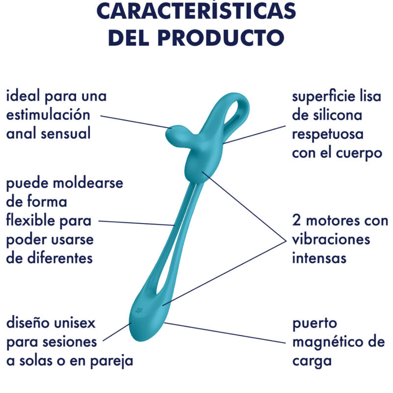 Plug anal vibrant flexible Satisfyer Plug & Play 1 — détail texture surface