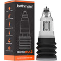 Coffret Bathmate Hydromax 3 avec pompe penienne en acrylique transparent pour insertion de 3 a 8 cm, soufflet noir et cylindre gradue a pression hydraulique sure