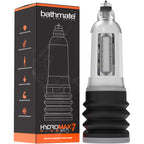 Coffret Bathmate Hydromax 7 Wide Boy avec pompe penienne transparente concue pour la circonference, soufflet noir et cylindre gradue de 7 pouces a pression progressive
