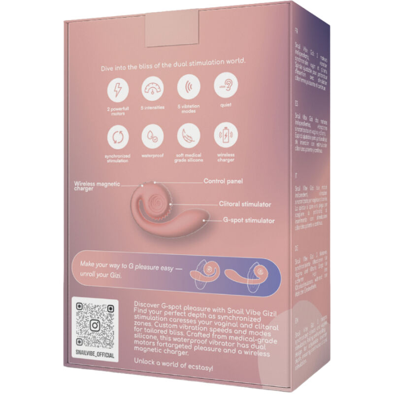 Stimulateur double Gizi silicone rechargeable — détail texture surface