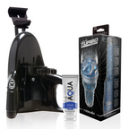 Coffret masturbateur réaliste avec support et lubrifiant — vue principale