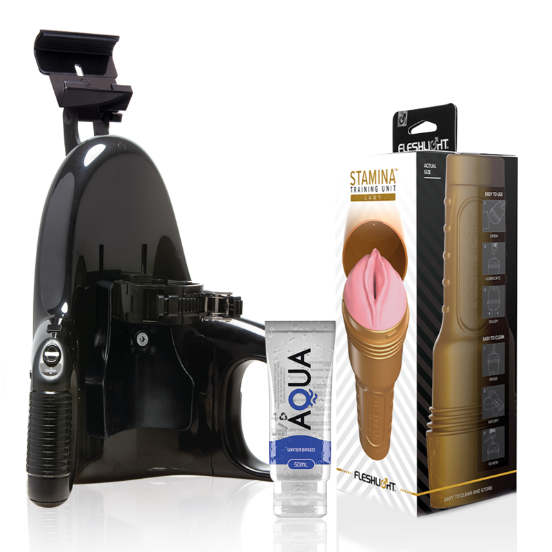 Coffret masturbateur endurance grand format avec lubrifiant — vue principale