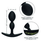 Schéma dimensionnel du plug Boundless 2X : 6,25 cm de hauteur, 2 cm de diamètre, détail de la poignée