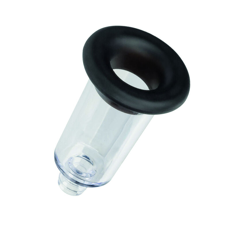 Cylindre du kit Boundless et anneau de silicone, vue rapprochée sous un autre angle