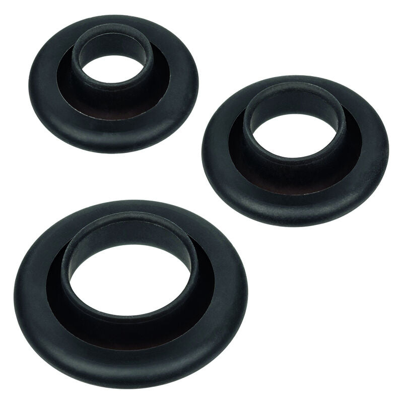 Gros plan sur les trois anneaux d'étanchéité en silicone du kit Boundless