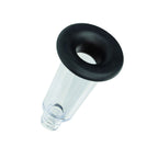 Cylindre et anneau de silicone du kit Boundless, gros plan sur l'ouverture