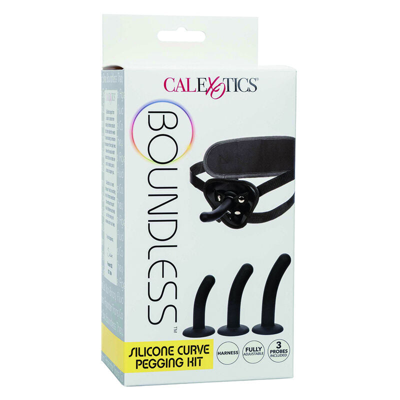 Emballage du Boundless Silicone Curve Pegging Kit, autre face avec mentions harnais ajustable