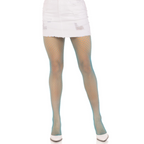 Collants résille Lycra bleu fluo taille unique — vue principale