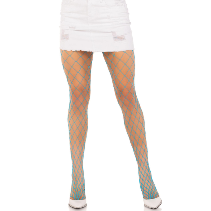 Collants résille à motif losange — vue de dos