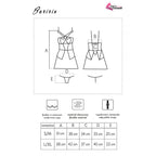 Ensemble chemise et string Baririn noir — emballage produit