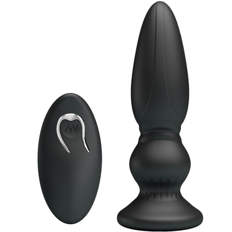 mr play puissant vibrateur telecommande plug anal noir
