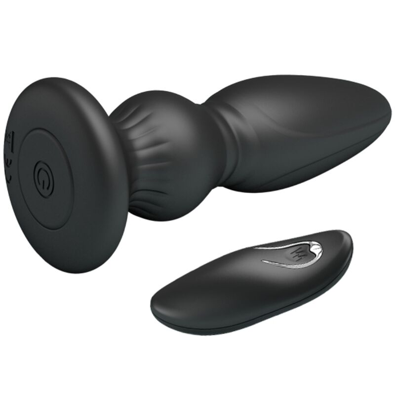 mr play puissant vibrateur telecommande plug anal noir
