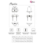 Ensemble lingerie Majalesa soutien-gorge jarretière culotte  — finition matière