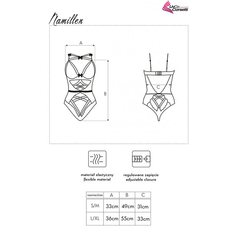 Body dentelle noir Namillen sans armatures — détail texture surface