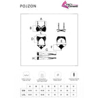 Parure 4 pièces dentelle soutien-gorge et bas — vue rapprochée