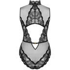 Body dentelle ajouré Sagen noir — détail design