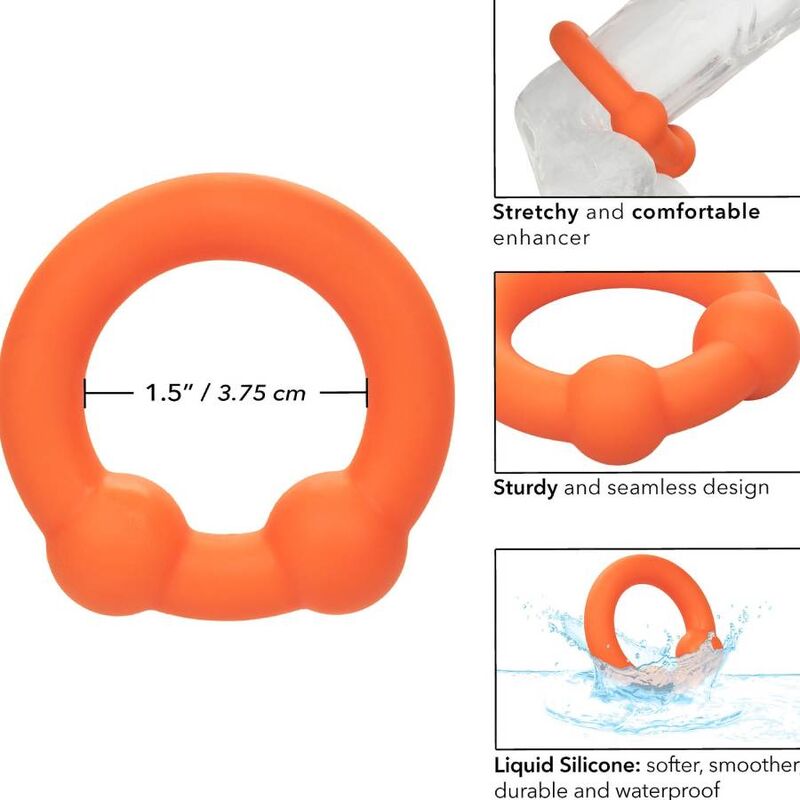 calexotics alpha bague double bille orange