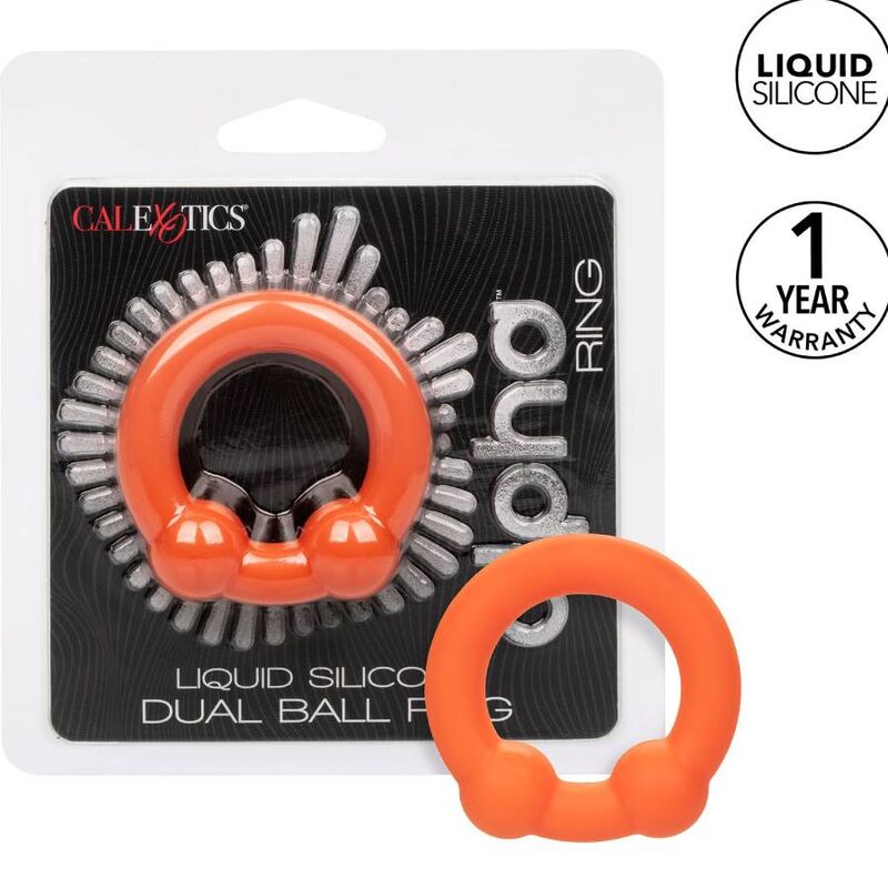 calexotics alpha bague double bille orange
