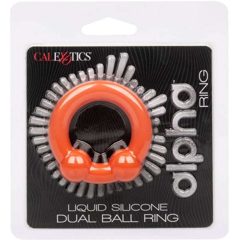 calexotics alpha bague double bille orange