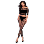 Ensemble 2 pièces sans couture Chilirose noir — vue principale