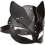 Masque de chat Euphoria cuir velours — vue principale
