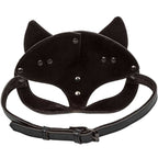Masque de chat Euphoria cuir velours — vue rapprochée