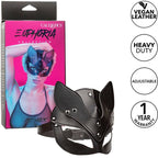 Masque de chat Euphoria cuir velours — vue de profil