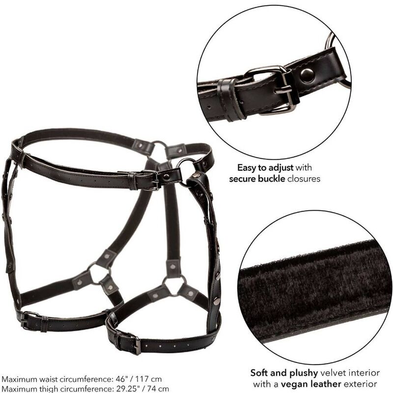 Harnais de cuisse d'équitation Euphoria — détail texture surface