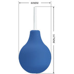 Douche anale avec buse fine et poire souple — détail texture surface