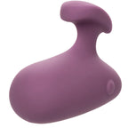 Stimulateur Mod Touch violet vu de trois quarts, silhouette galet avec embout arrondi surélevé.