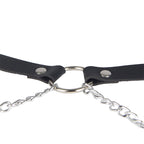 Harnais ceinture en cuir à chaîne pour femme — comparatif dimensionnel