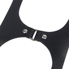 Harnais intégral à boucles en cuir noir — emballage produit
