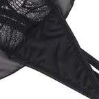 Body teddy dentelle dos nu col américain et jupe tulle — détail base ventouse