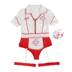 Costume sexy d'infirmière body moulant — vue de profil 2