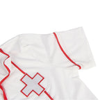 Costume sexy d'infirmière body moulant — détail texture surface 2