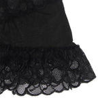 Babydoll dentelle transparente à imprimé floral — détail design 2