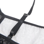 Body transparent sensuelle Subblime noir blanc — finition matière
