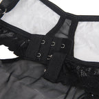 Body transparent sensuelle Subblime noir blanc — détail texture surface 2