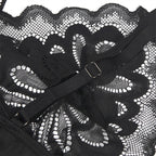 Babydoll à imprimé fleuri sur la poitrine — détail design 2