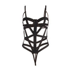 Body sexy ajouré noir Subblime — vue trois quarts