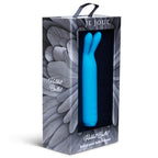 Stimulateur clitoridien Bullet Rabbit silicone teal — détail texture surface