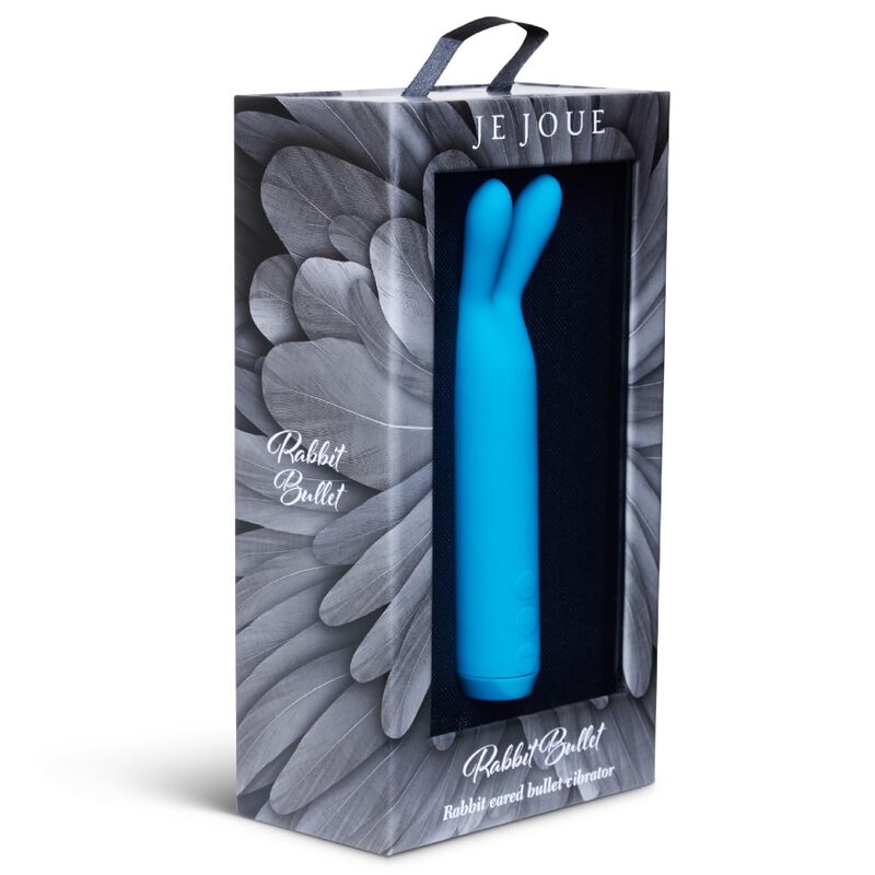 Stimulateur clitoridien Bullet Rabbit silicone teal — détail texture surface