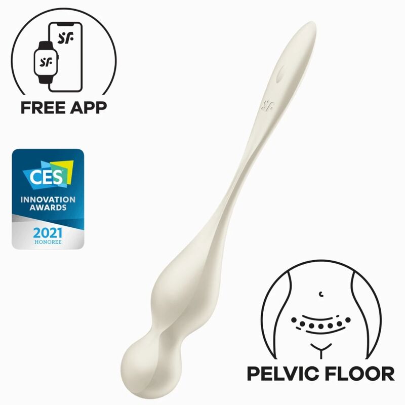 Boules de Geisha vibrantes connectées Love Birds Satisfyer — vue rapprochée