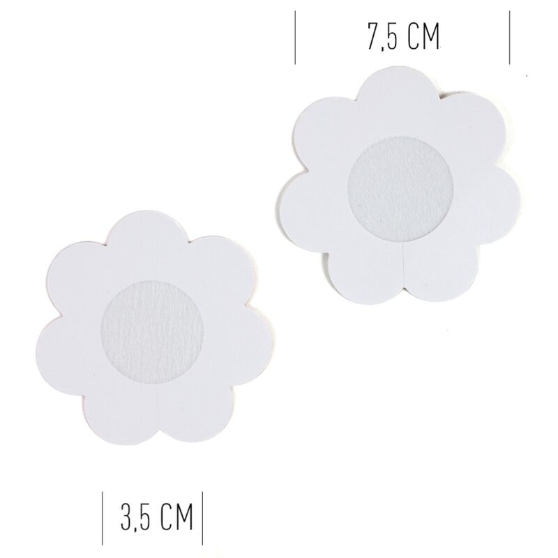 Cache-tétons fleurs Wow Seins — détail texture surface