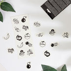 Lot de 10 tatouages temporaires Spicy — vue de profil