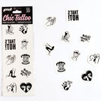 Lot de 10 tatouages temporaires coquins — vue principale