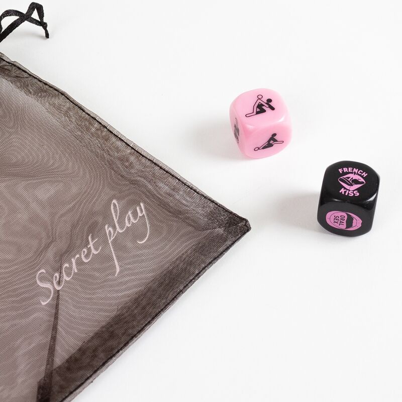 Jeu 2 dés érotiques Secretplay positions et actions — vue de profil