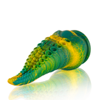 Gode tentacule fantasy en silicone texturé vert — angle alternatif