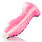 Gode Triton en silicone texturé reptile — vue de dos