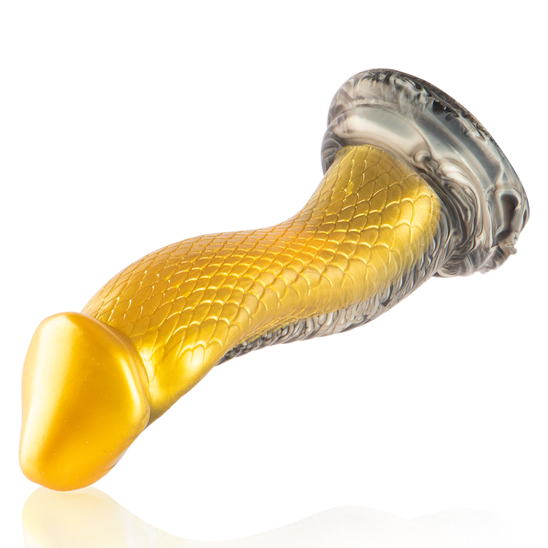 Gros gode fantasy en silicone épais coloré — vue de dos